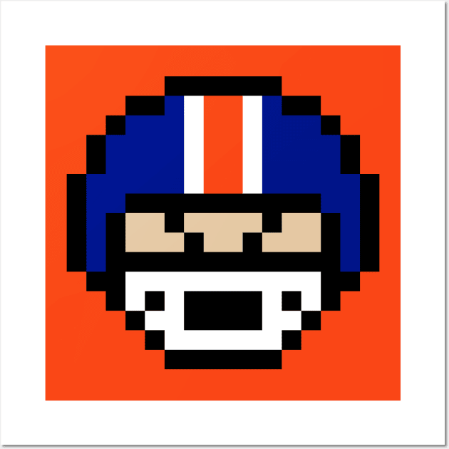 8-Bit Helmet - Denver Wall Art by The Pixel League